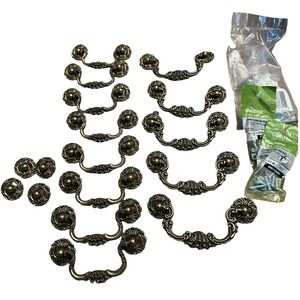 KBC Keller brass company vintage hardware lot 4 and‎ 3.5 inch bail pull handles